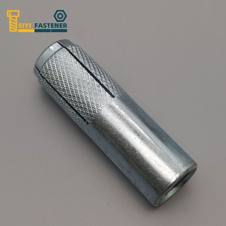 कार्बन इस्पात Bluewhite जस्ता Knurling संग लंगर मा छोडिएको